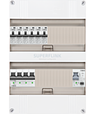 3F groepenkast 24M met 6 aardlekautomaat+PV16-2P