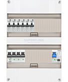 3F groepenkast 24M met 6 aardlekautomaat+PV20-2P