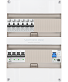 3F groepenkast 24M met 6 aardlekautomaat+PV20-2P