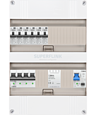 3F groepenkast 24M met 6 aardlekautomaat+PV20-2P+BT