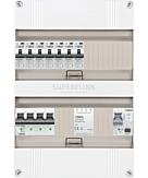 3F groepenkast 24M met 7 aardlekautomaat+PV16-2P+BT