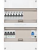 3F groepenkast 24M met 7 aardlekautomaat+PV20-2P