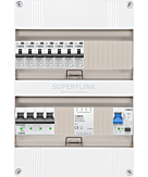 3F groepenkast 24M met 7 aardlekautomaat+PV20-2P+BT