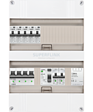 3F groepenkast 24M met 5 aardlekautomaat+kook+BT