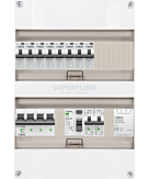 3F groepenkast 24M met 8 aardlekautomaat+kook+BT