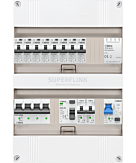 3F groepenkast 24M met 8 aardlekautomaat+kook+PV20-2P+BT