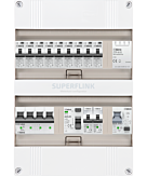 3F groepenkast 24M met 9 aardlekautomaat+kook+PV16-2P+BT