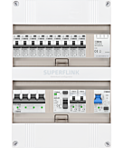 3F groepenkast 24M met 9 aardlekautomaat+kook+PV20-2P+BT