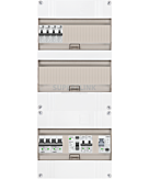 1F groepenkast 36M met 4 aardlekautomaat+Kook+AF+PV16-2P