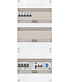 1F groepenkast 36M met 5 aardlekautomaat+Kook+AF+PV20-2P