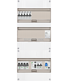 1F groepenkast 36M met 5 aardlekautomaat+Kook+AF+PV20-2P+BT