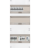 1F groepenkast 36M met 8 aardlekautomaat+Kook+AF+PV16-2P