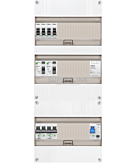 1F groepenkast 36M met 4 groepen+AF+PV20-2P+BT