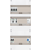 1F groepenkast 36M met 4 groepen+PV20-2P+BT