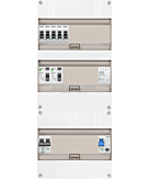 1F groepenkast 36M met 5 groepen+PV20-2P+BT