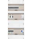 1F groepenkast 36M met 8 groepen+AF+PV20-2P+BT