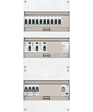 1F groepenkast 36M met 10 groepen+AF+PV16-2P+BT