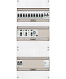 1F groepenkast 36M met 10 groepen+kook+PV16-2P+BT