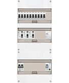 1F groepenkast 36M met 10 groepen+PV16-2P+BT