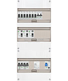 1F groepenkast 36M met 7 groepen+kook+AF+PV20-2P+BT