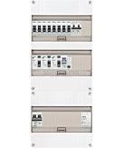 1F groepenkast 36M met 8 groepen+kook+PV16-2P+BT