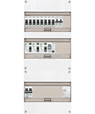 1F groepenkast 36M met 8 groepen+kook+PV16-2P+BT