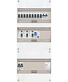 1F groepenkast 36M met 9 groepen+kook+PV20-2P+BT