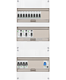 1F groepenkast 36M met 9 groepen+AF+PV20-2P