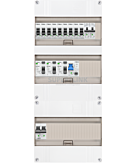 1F groepenkast 36M met 9 groepen+kook+PV20-2P