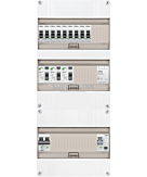 1F groepenkast 36M met 9 groepen+PV16-2P+BT