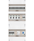 1F groepenkast 36M met 12 groepen+kook+AF+PV20-2P+BT