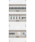 1F groepenkast 36M met 13 groepen+kook+AF+PV20-2P+BT