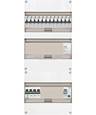 3F groepenkast 36M met 12 aardlekautomaat+PV16-2P+BT