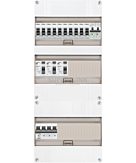 3F groepenkast 36M met 10 groepen+kook