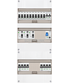 3F groepenkast 36M met 10 groepen+kook+AF+PV20-2P