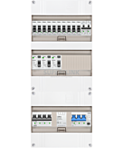 3F groepenkast 36M met 10 groepen+kook+PV20-4P+BT