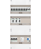 3F groepenkast 36M met 10 groepen+kook+PV20-2P+BT
