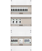 3F groepenkast 36M met 10 groepen+PV16-4P+BT