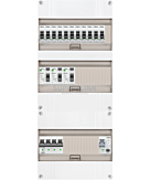 3F groepenkast 36M met 11 groepen+PV16-2P