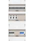 3F groepenkast 36M met 12 groepen+PV20-4P