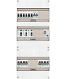 3F groepenkast 36M met 6 groepen+kook+AF+PV16-2P