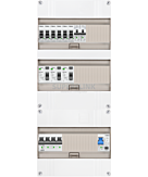 3F groepenkast 36M met 6 groepen+kook+PV20-2P