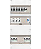 3F groepenkast 36M met 8 groepen+kook+AF+PV20-2P