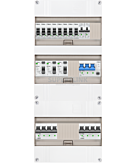 3F groepenkast 36M met 8 groepen+Kook+AF+PV20-4P