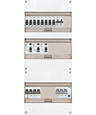 3F groepenkast 36M met 8 groepen+kook+PV16-4P