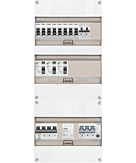 3F groepenkast 36M met 8 groepen+Kook+PV16-4P+BT