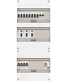 3F groepenkast 36M met 8 groepen+kook+PV16-2P