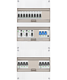 3F groepenkast 36M met 9 groepen+AF+PV20-4P