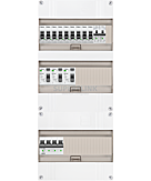 3F groepenkast 36M met 9 groepen+kook