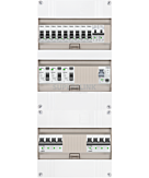 3F groepenkast 36M met 9 groepen+kook+AF+PV16-2P
